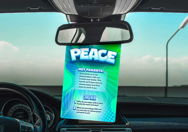 Peace Car Tag Image